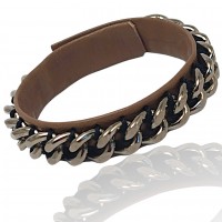 Bransoleta Chain Reaction - Smoked Cocoa